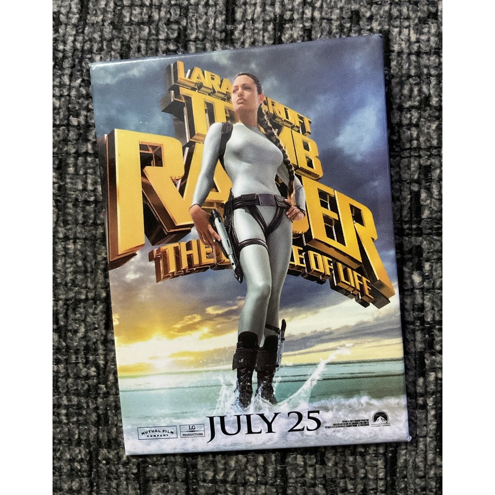 Lara Croft Tomb Raider Cradle Of Life (2003) Theater Movie Promo Button Pin Back